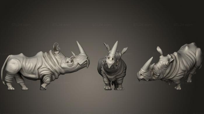 Статуэтки животных (Животное 30, STKJ_0694) 3D модель для ЧПУ станка